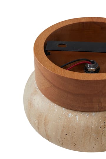 Eryvin vegglampe 15 cm rund - Eik Beige - Belysning - Innendørsbelysning & Lamper - Vegglampe