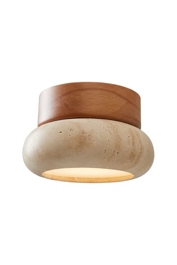Eryvin vegglampe 15 cm rund - Eik Beige - Belysning - Innendørsbelysning & Lamper - Vegglampe