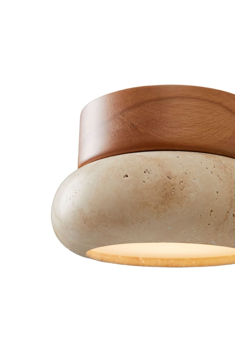 Eryvin vegglampe 15 cm rund - Eik Beige - Belysning - Innendørsbelysning & Lamper - Vegglampe