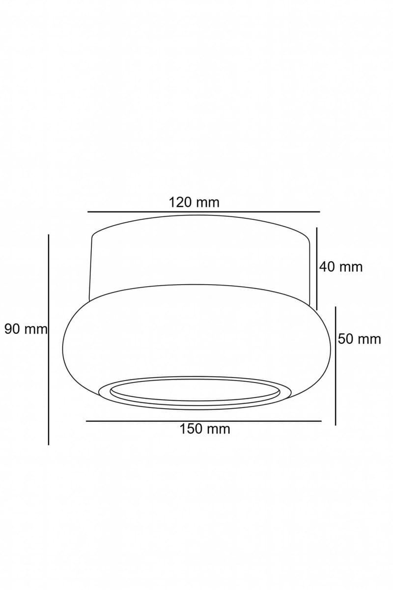 Eryvin vegglampe 15 cm rund - Valnøtt Beige - Belysning - Innendørsbelysning & Lamper - Vegglampe