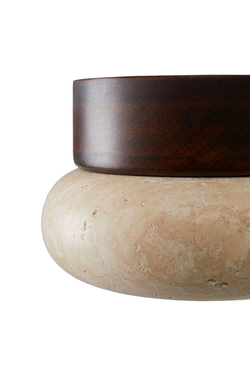 Eryvin vegglampe 15 cm rund - Valnøtt Beige - Belysning - Innendørsbelysning & Lamper - Vegglampe