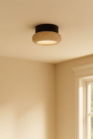 Eryvin vegglampe 15 cm rund - Valnøtt Beige - Belysning - Innendørsbelysning & Lamper - Vegglampe