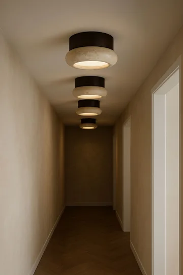 Eryvin vegglampe 15 cm rund - Valnøtt Beige - Belysning - Innendørsbelysning & Lamper - Vegglampe