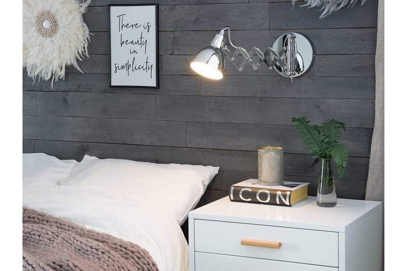 Harrington Vegglampe 33 cm - Sølv - Belysning - Innendørsbelysning & Lamper - Vegglampe - Veggarmatur