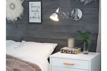 Harrington Vegglampe 33 cm - Sølv - Belysning - Innendørsbelysning & Lamper - Vegglampe - Veggarmatur