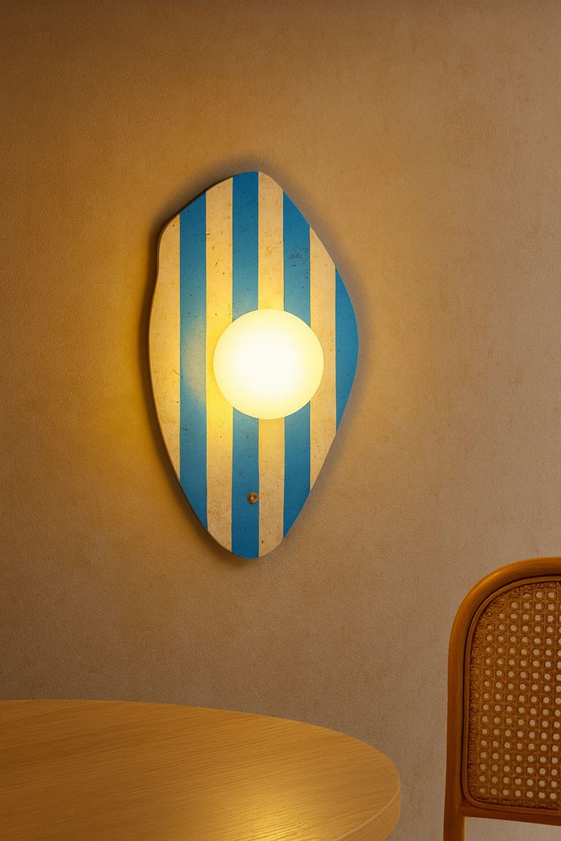 Javoren vegglampe 10 cm - Beige, Hvit, Blå - Belysning - Innendørsbelysning & Lamper - Vegglampe