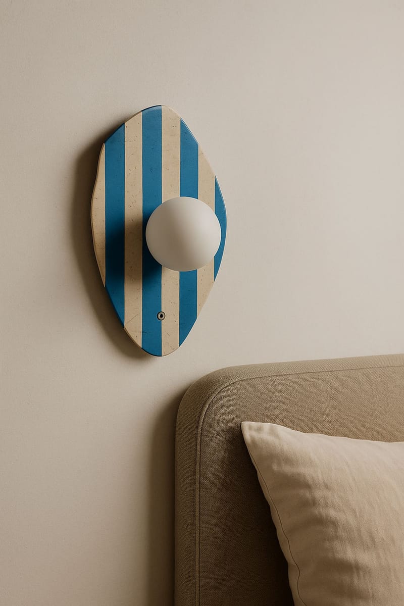 Javoren vegglampe 10 cm - Beige, Hvit, Blå - Belysning - Innendørsbelysning & Lamper - Vegglampe