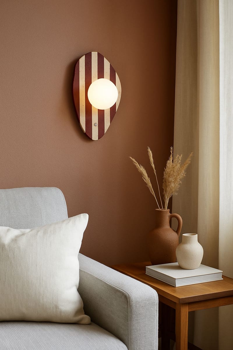 Javoren vegglampe 10 cm - Beige, Hvit, Rød - Belysning - Innendørsbelysning & Lamper - Vegglampe