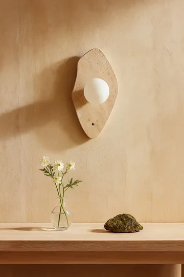 Javoren vegglampe 10 cm - Beige Hvit - Belysning - Innendørsbelysning & Lamper - Vegglampe