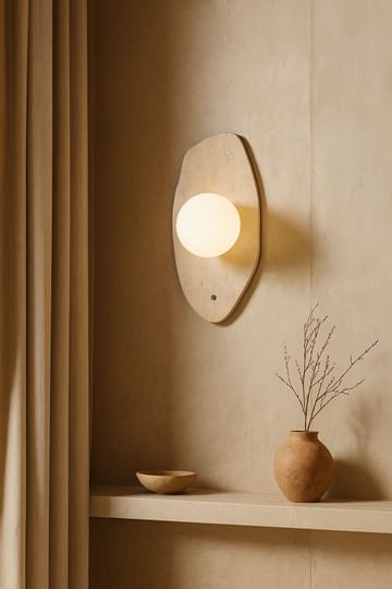 Javoren vegglampe 10 cm - Beige Hvit - Belysning - Innendørsbelysning & Lamper - Vegglampe