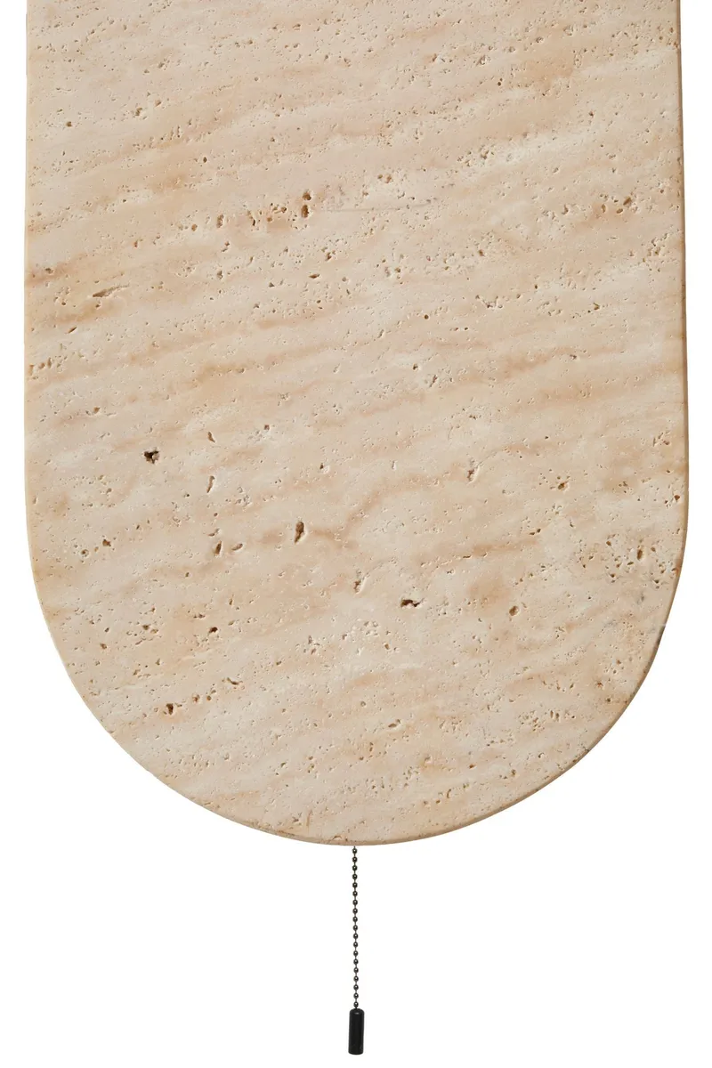Kummer vegglampe 10 cm oval - Beige og Hvit - Belysning - Innendørsbelysning & Lamper - Vegglampe