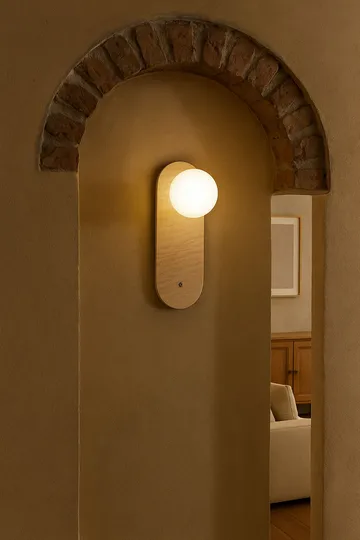 Kummer vegglampe 10 cm oval - Slitt Beige Hvit - Belysning - Innendørsbelysning & Lamper - Vegglampe