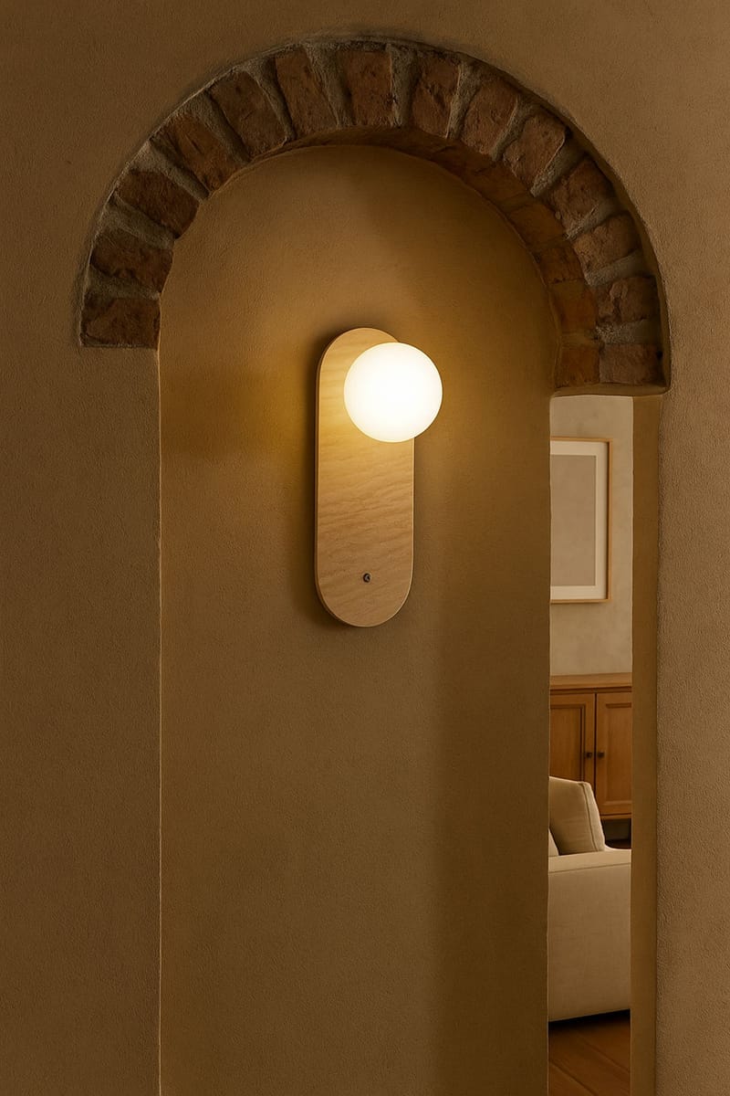 Kummer vegglampe 10 cm oval - Slitt Beige Hvit - Belysning - Innendørsbelysning & Lamper - Vegglampe