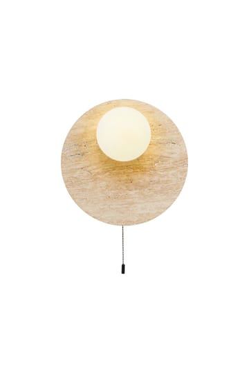 Kummer vegglampe 10 cm rund - Beige og Hvit - Belysning - Innendørsbelysning & Lamper - Vegglampe