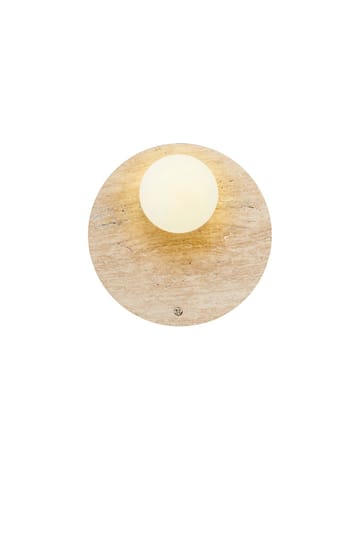 Kummer vegglampe 10 cm rund - Beige og Hvit - Belysning - Innendørsbelysning & Lamper - Vegglampe