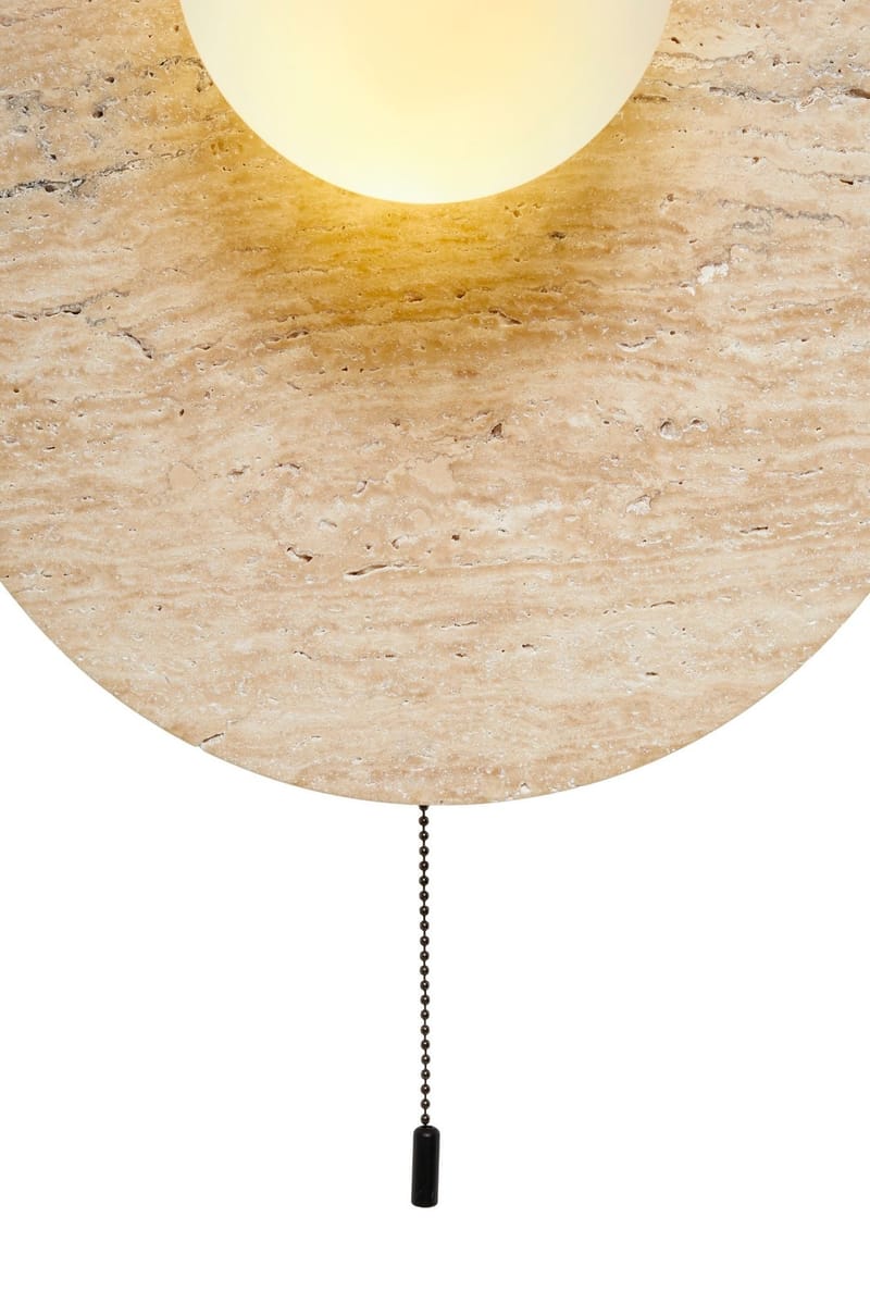 Kummer vegglampe 10 cm rund - Beige og Hvit - Belysning - Innendørsbelysning & Lamper - Vegglampe