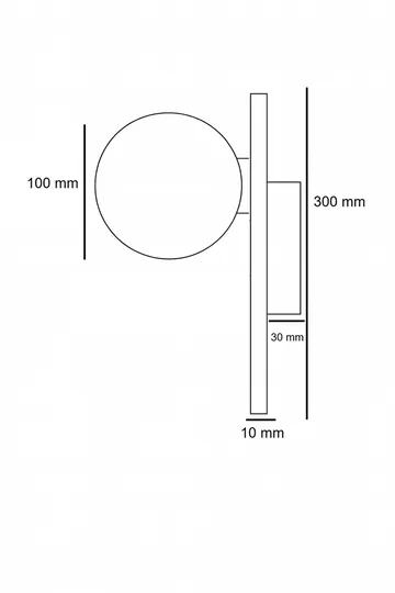 Kummer vegglampe 10 cm rund - Beige og Hvit - Belysning - Innendørsbelysning & Lamper - Vegglampe