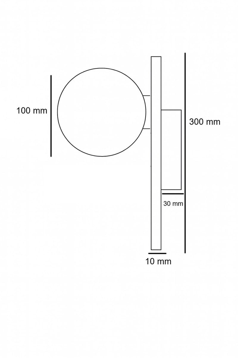 Kummer vegglampe 10 cm rund - Beige og Hvit - Belysning - Innendørsbelysning & Lamper - Vegglampe