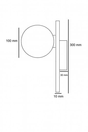 Kummer vegglampe 10 cm rund - Beige og Hvit - Belysning - Innendørsbelysning & Lamper - Vegglampe