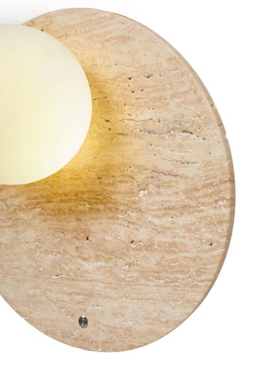 Kummer vegglampe 10 cm rund - Beige og Hvit - Belysning - Innendørsbelysning & Lamper - Vegglampe