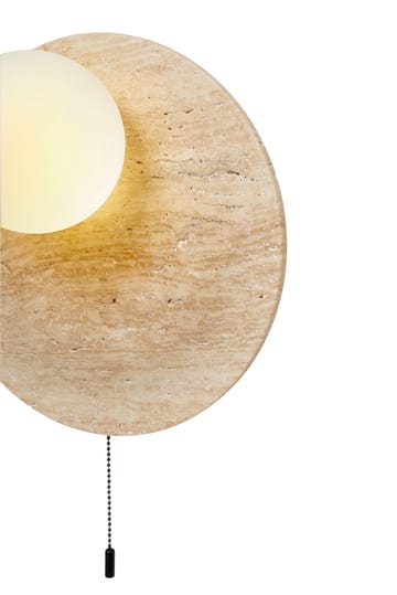 Kummer vegglampe 10 cm rund - Beige og Hvit - Belysning - Innendørsbelysning & Lamper - Vegglampe