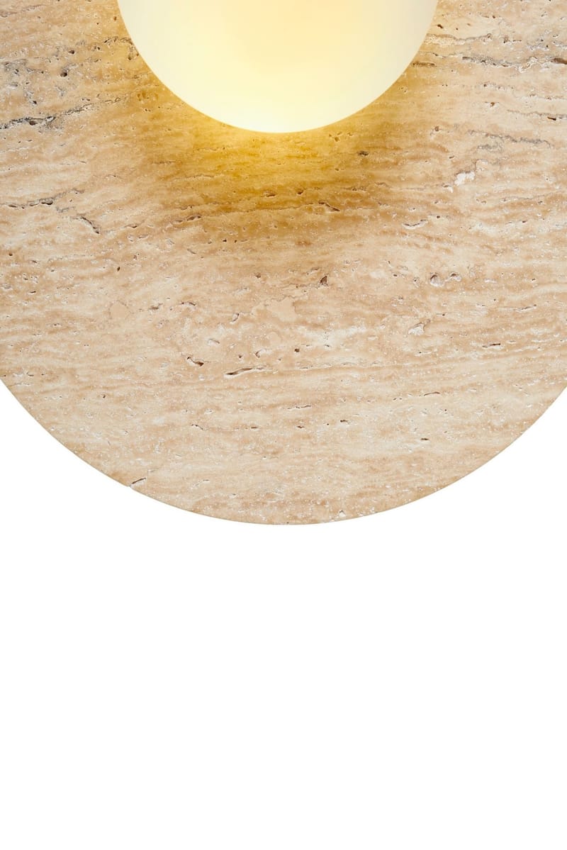 Kummer vegglampe 10 cm rund - Beige og Hvit - Belysning - Innendørsbelysning & Lamper - Vegglampe