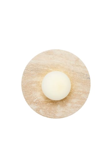 Kummer vegglampe 12 cm rund - Beige og Hvit - Belysning - Innendørsbelysning & Lamper - Vegglampe