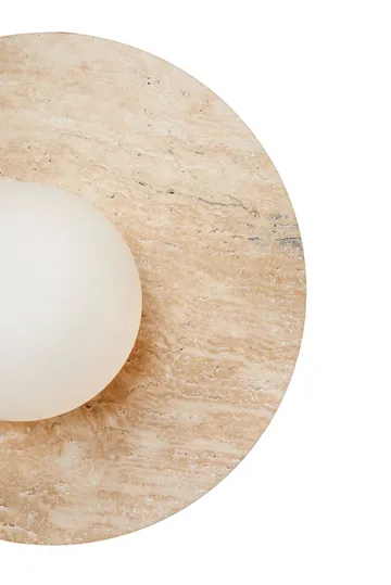 Kummer vegglampe 12 cm rund - Beige og Hvit - Belysning - Innendørsbelysning & Lamper - Vegglampe