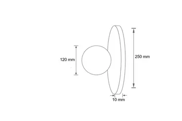 Kummer vegglampe 12 cm rund - Beige og Hvit - Belysning - Innendørsbelysning & Lamper - Vegglampe