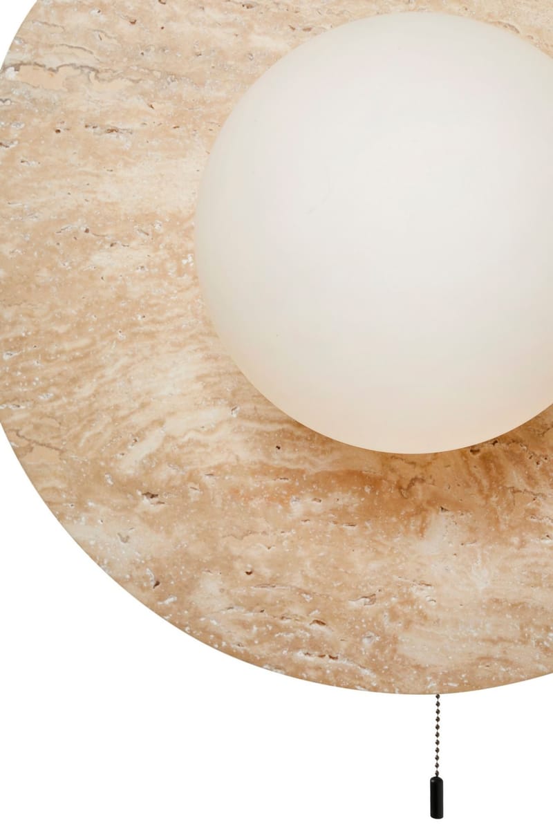 Kummer vegglampe 12 cm rund - Beige - Belysning - Innendørsbelysning & Lamper - Vegglampe