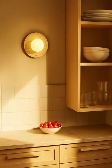 Kummer vegglampe 12 cm rund - Beige - Belysning - Innendørsbelysning & Lamper - Vegglampe