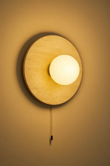 Kummer vegglampe 12 cm rund - Beige - Belysning - Innendørsbelysning & Lamper - Vegglampe