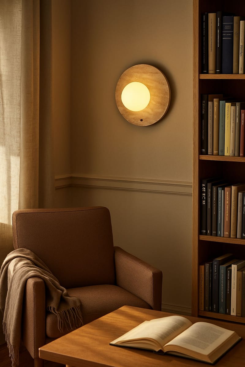 Kummer vegglampe 12 cm rund - Beige - Belysning - Innendørsbelysning & Lamper - Vegglampe