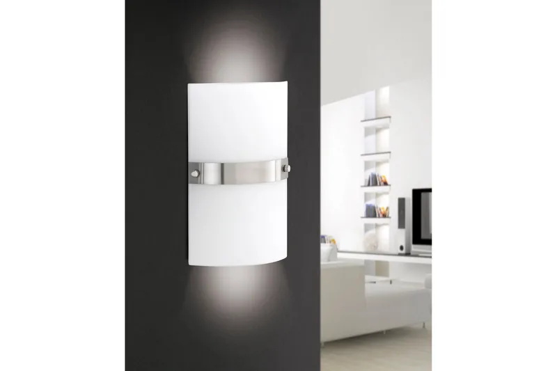 Kvadrat Vegglampe Kvadrat - Hvit/Lysegrå - Belysning - Innendørsbelysning & Lamper - Vegglampe - Veggarmatur