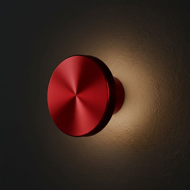 Loomba vegglampe 15 cm rund - Rød - Belysning - Innendørsbelysning & Lamper - Vegglampe
