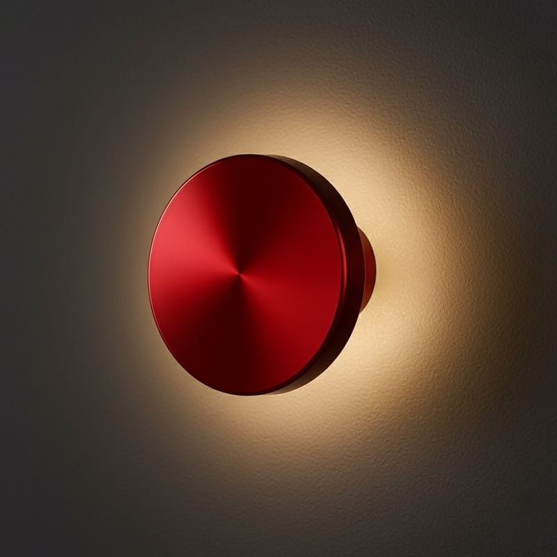 Loomba vegglampe 15 cm rund - Rød - Belysning - Innendørsbelysning & Lamper - Vegglampe