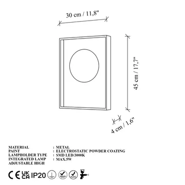 Loomba vegglampe 45 cm - Rød - Belysning - Innendørsbelysning & Lamper - Vegglampe