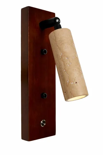 Orvyn vegglampe 13 cm - Beige Valnøtt - Belysning - Innendørsbelysning & Lamper - Vegglampe