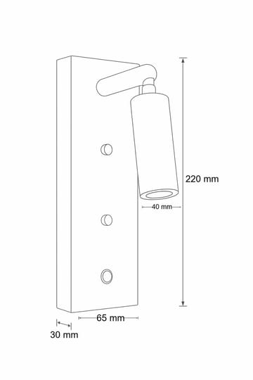 Orvyn vegglampe 13 cm - Beige Valnøtt - Belysning - Innendørsbelysning & Lamper - Vegglampe