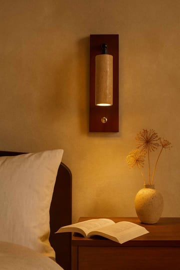 Orvyn vegglampe 13 cm - Beige Valnøtt - Belysning - Innendørsbelysning & Lamper - Vegglampe