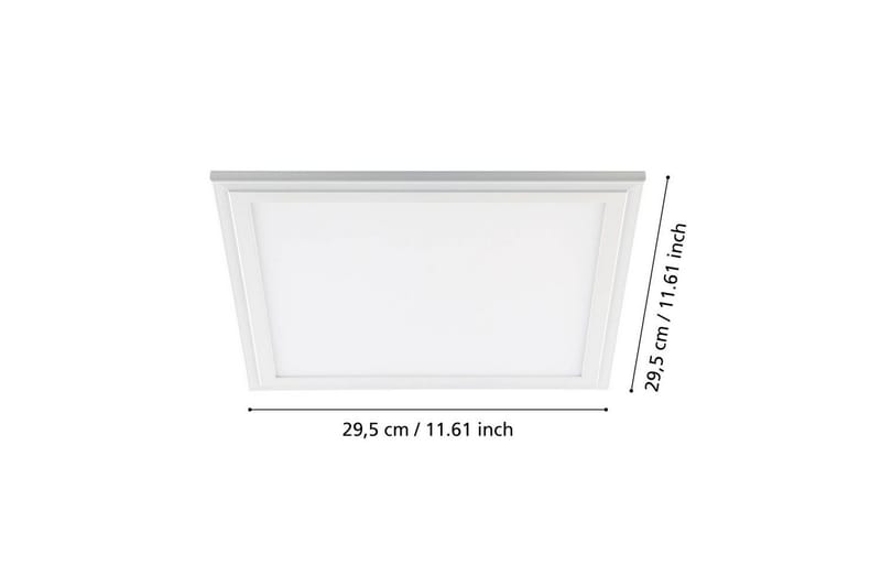 Rasterbelysning Eglo LED-Panel 4000K 300x300 mm - Hvit - Belysning - Innendørsbelysning & Lamper - Vegglampe