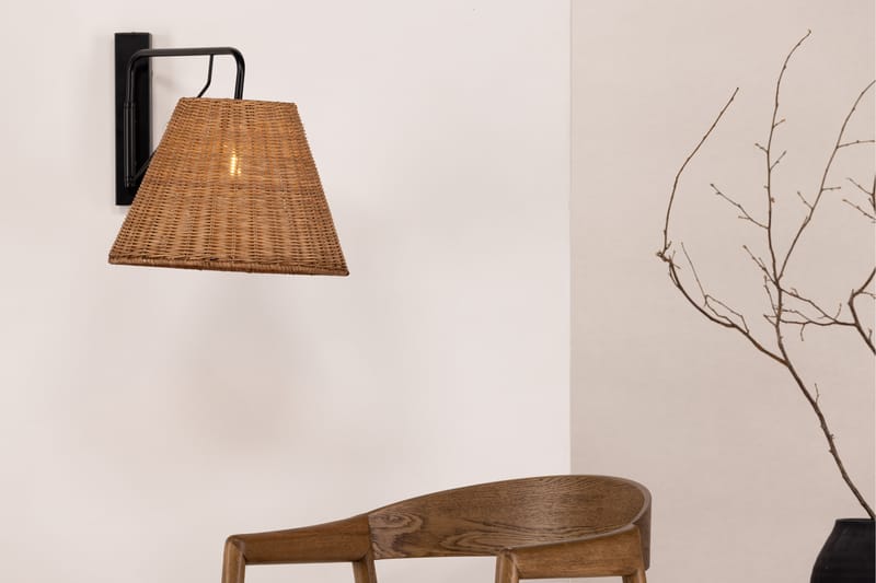 Stala Vegglampe 53 cm - Tre/Natur - Belysning - Innendørsbelysning & Lamper - Vegglampe - Veggarmatur