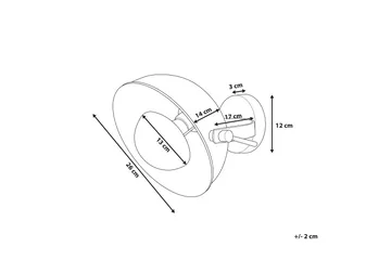 Thames Ii Vegglampe 26 cm - Svart - Belysning - Innendørsbelysning & Lamper - Vegglampe - Veggarmatur