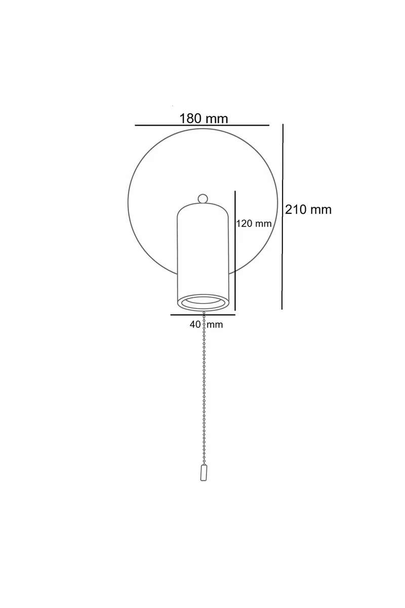 Tharosel vegglampe 21 cm - Beige Eik - Belysning - Innendørsbelysning & Lamper - Vegglampe