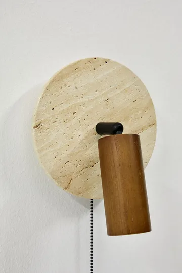 Tharosel vegglampe 21 cm - Beige Eik - Belysning - Innendørsbelysning & Lamper - Vegglampe