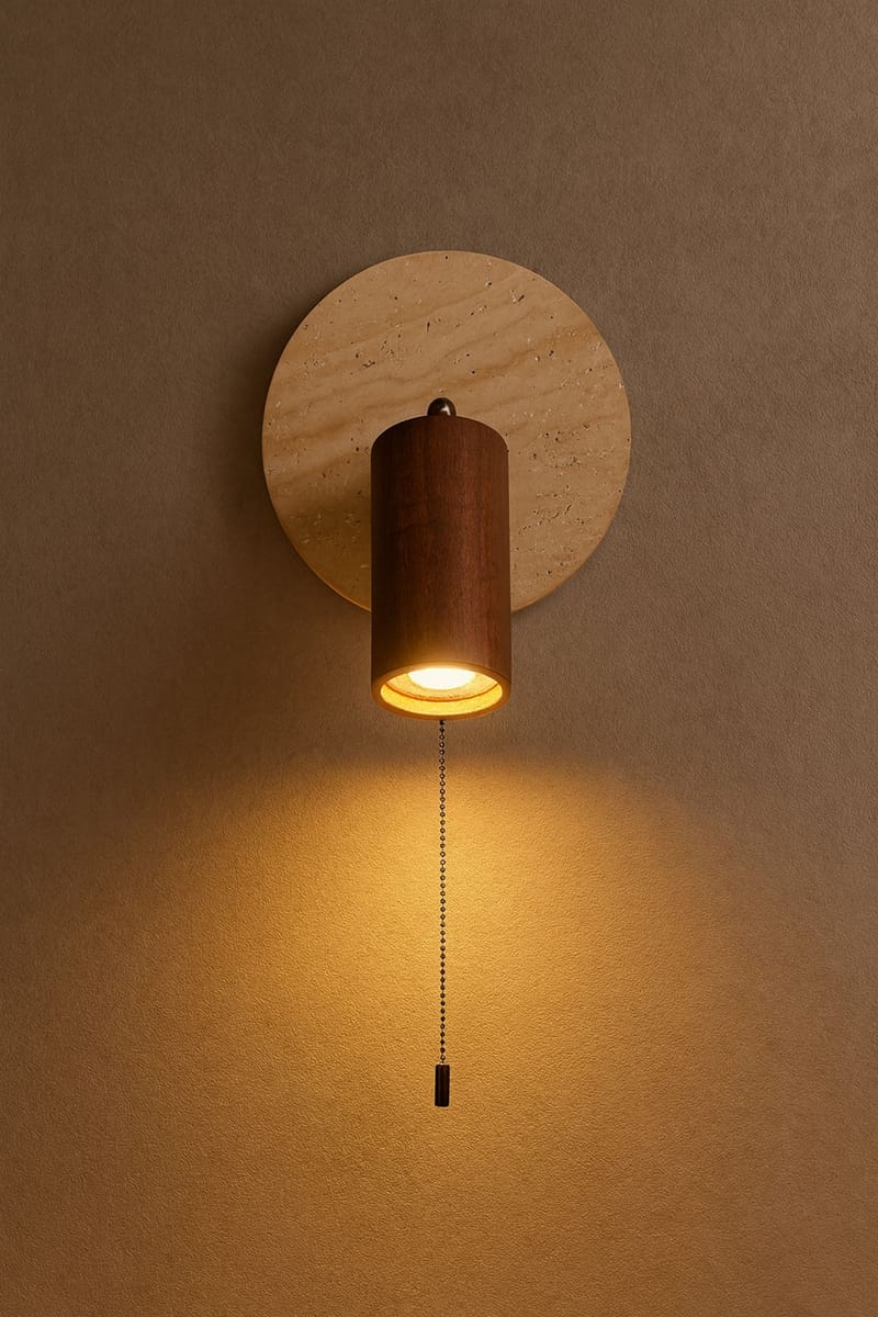 Tharosel vegglampe 21 cm - Beige Valnøtt - Belysning - Innendørsbelysning & Lamper - Vegglampe