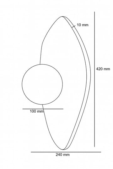 Thyrosel vegglampe 10 cm - Beige, Hvit, Grønn - Belysning - Innendørsbelysning & Lamper - Vegglampe
