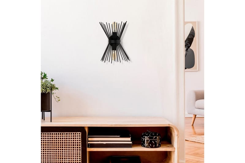 Vegg lampe Afroz Svart - Svart - Belysning - Innendørsbelysning & Lamper - Vegglampe