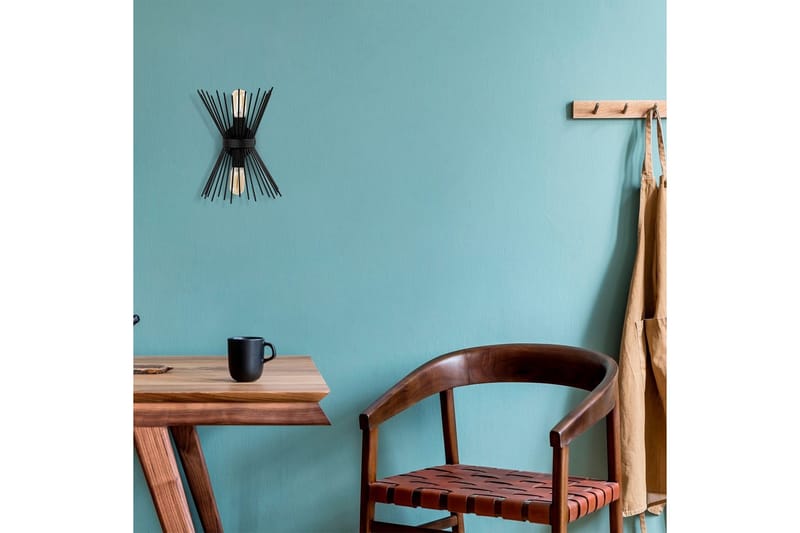 Vegg lampe Afroz Svart - Svart - Belysning - Innendørsbelysning & Lamper - Vegglampe