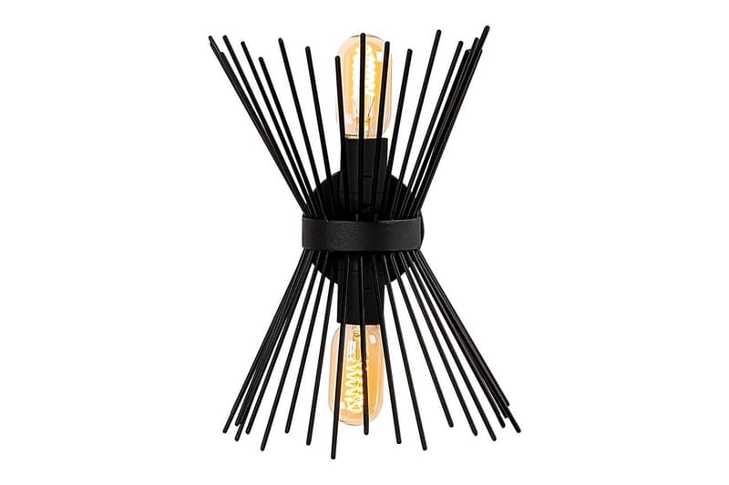 Vegg lampe Afroz Svart, Svart